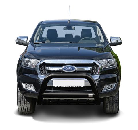 Frontschutzbügel mit Unterfahrschutz 89mm, schwarz für Ford Ranger mit Modelljahr 2016-2018
