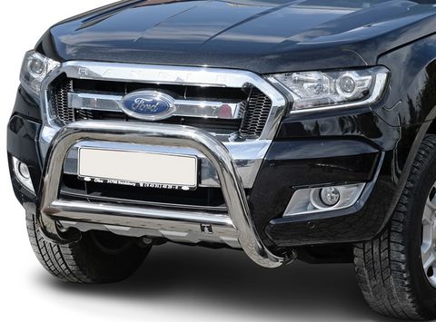 Frontschutzbügel Edelstahl 89mm, oval für Ford Ranger mit Modelljahr 2016-2018
