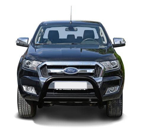 Frontschutzbügel schwarz 89mm, oval, für Ford Ranger mit Modelljahr 2016-2018