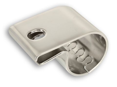 Rohrschelle Edelstahl 41-43mm rund, poliert für Scheinwerfer Ford Ranger und Ranger Raptor