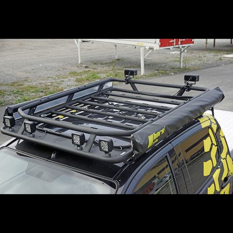 Dachträger NAVIS flach für Ford Ranger Doppelkabine ab Modelljahr 2016 in Aluminium schwarz