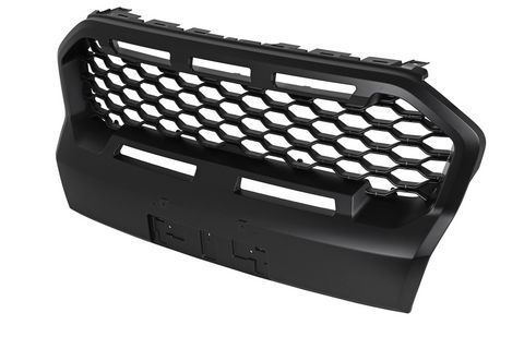 Kühlergrill Kunststoff schwarz im "Black Stealth" Design für Ford Ranger Wildtrak ab Modelljahr 2019 bis Modelljahr 03/2022