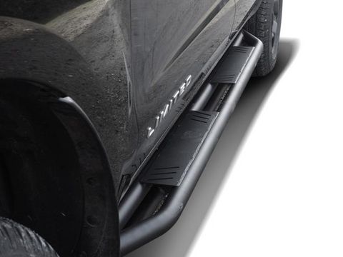 Schwarz Matte Rock Rails für Ford Ranger und Ranger Raptor Doppelkabine ab Modelljahr 2023