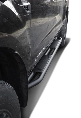 Schwarz Matte Rock Rails für Ford Ranger und Ranger Raptor Doppelkabine ab Modelljahr 2023