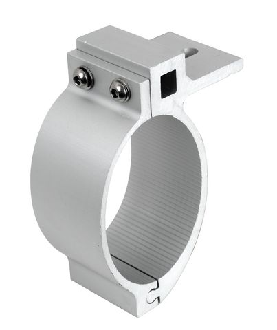 Rohrschelle Aluminium 89mm, oval, in silber für Scheinwerfer Ford Ranger und Ranger Raptor