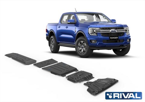 Unterfahrschutz 5-teilig Stahl 3mm für Ford Ranger Modelle ab 2023
