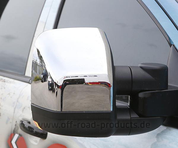 Clearview Spiegelset Außenspiegelverlängerung in chrom für Ford Ranger  Einzel-, Extra- und Doppelkabine ab Modelljahr 2012